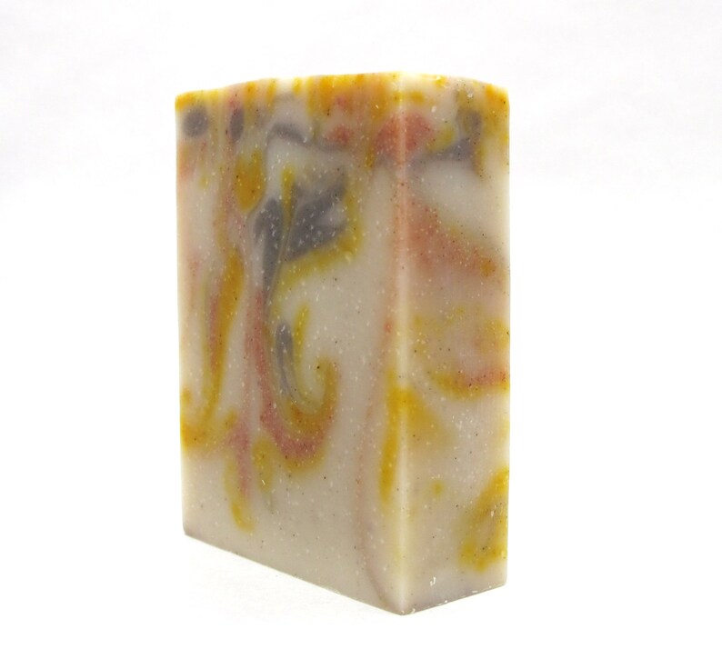 All Natural Soap with Pure Dark Patchouli / Orange Essential Oils. Kombucha Tea Luxurious lather Fall colors image 5