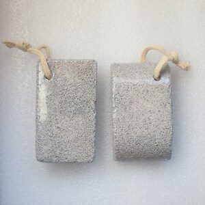 Pumice stone with string, smooth feet image 5