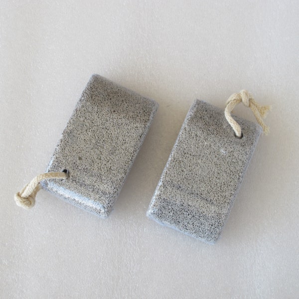 Pumice stone with string, smooth feet!