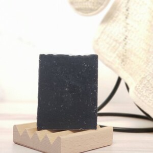 Charcoal & Sea Salt Facial Bars, 4.25 oz / Tea Tree and Lemongrass essential oils. Natural face soap. image 2