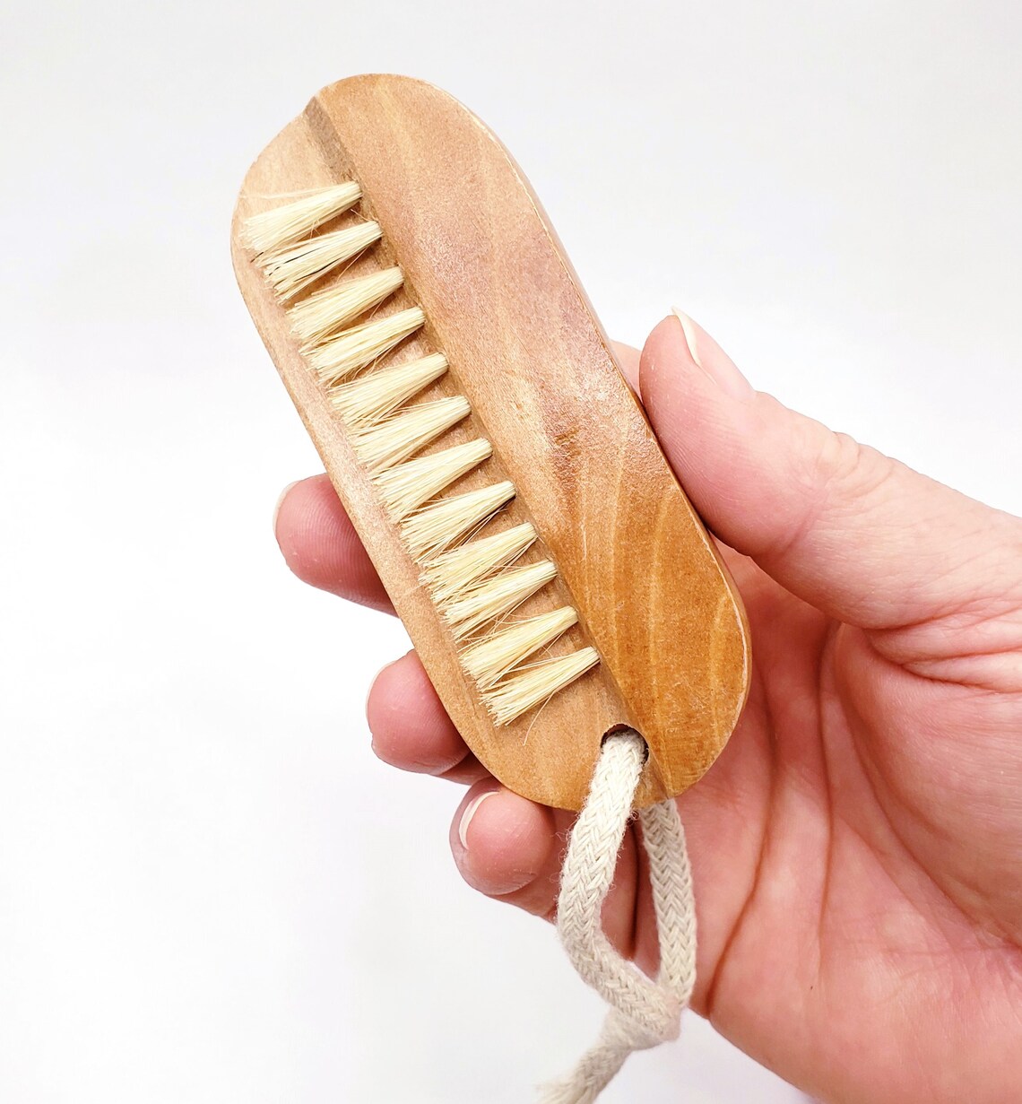 Wooden Natural Bristle Nail Brush, Ecofriendly Bath Accessory Etsy UK