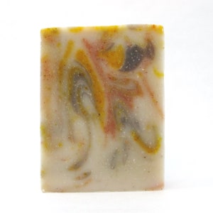 All Natural Soap with Pure Dark Patchouli / Orange Essential Oils. Kombucha Tea Luxurious lather Fall colors image 3