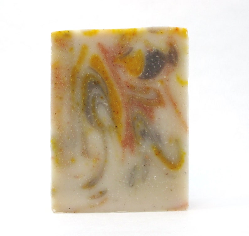 All Natural Soap with Pure Dark Patchouli / Orange Essential Oils. Kombucha Tea Luxurious lather Fall colors image 3