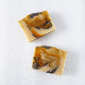 All Natural Soap with Pure Dark Patchouli / Orange Essential Oils. Kombucha Tea Luxurious lather Fall colors image 6