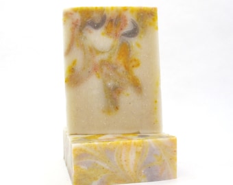 All Natural  Soap with Pure Dark Patchouli / Orange Essential Oils. Kombucha Tea ~ Luxurious lather!!! Fall colors