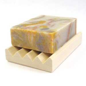 All Natural Soap with Pure Dark Patchouli / Orange Essential Oils. Kombucha Tea Luxurious lather Fall colors image 4