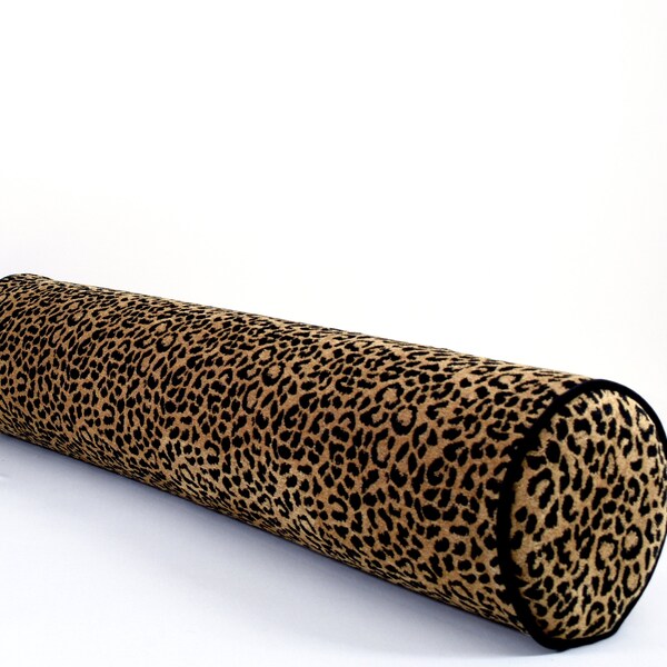 Roll Neck Pillow Leopard Etsy