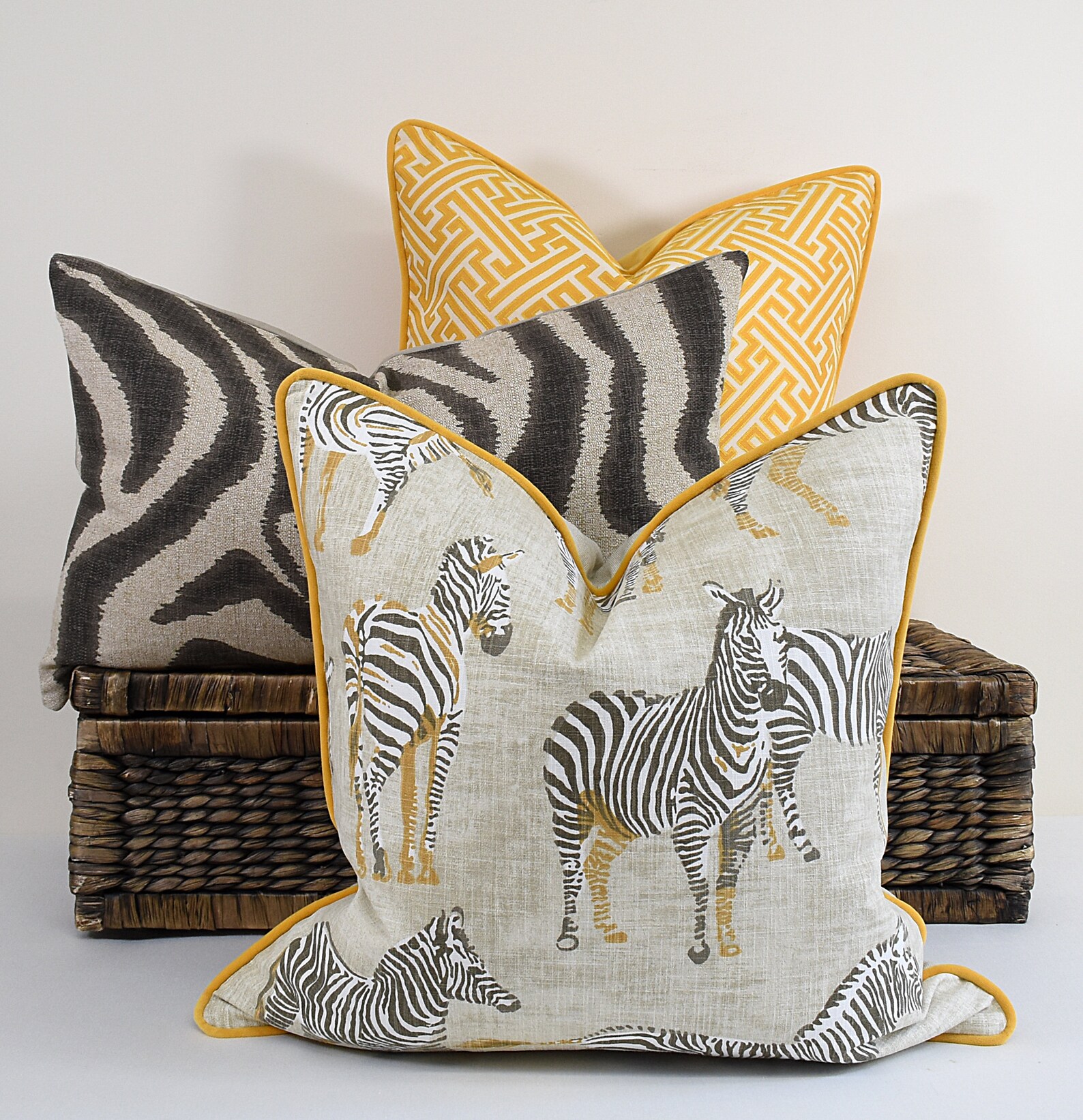 Putty Zebra Pillow Cover Brown Beige Grey Zebra Cushion Etsy Australia