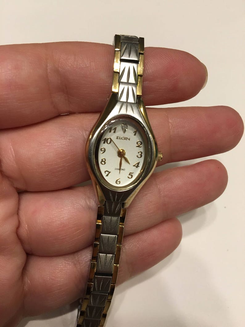 elgin diamond watch value