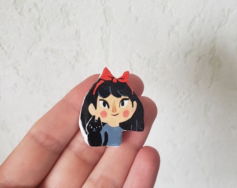 Broche Kiki la petite sorcière et Jiji