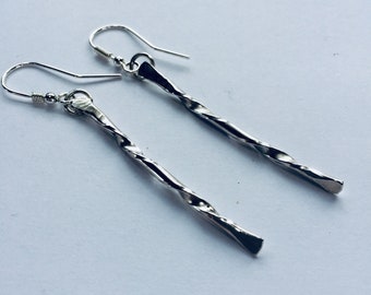 Handmade solid sterling silver earrings