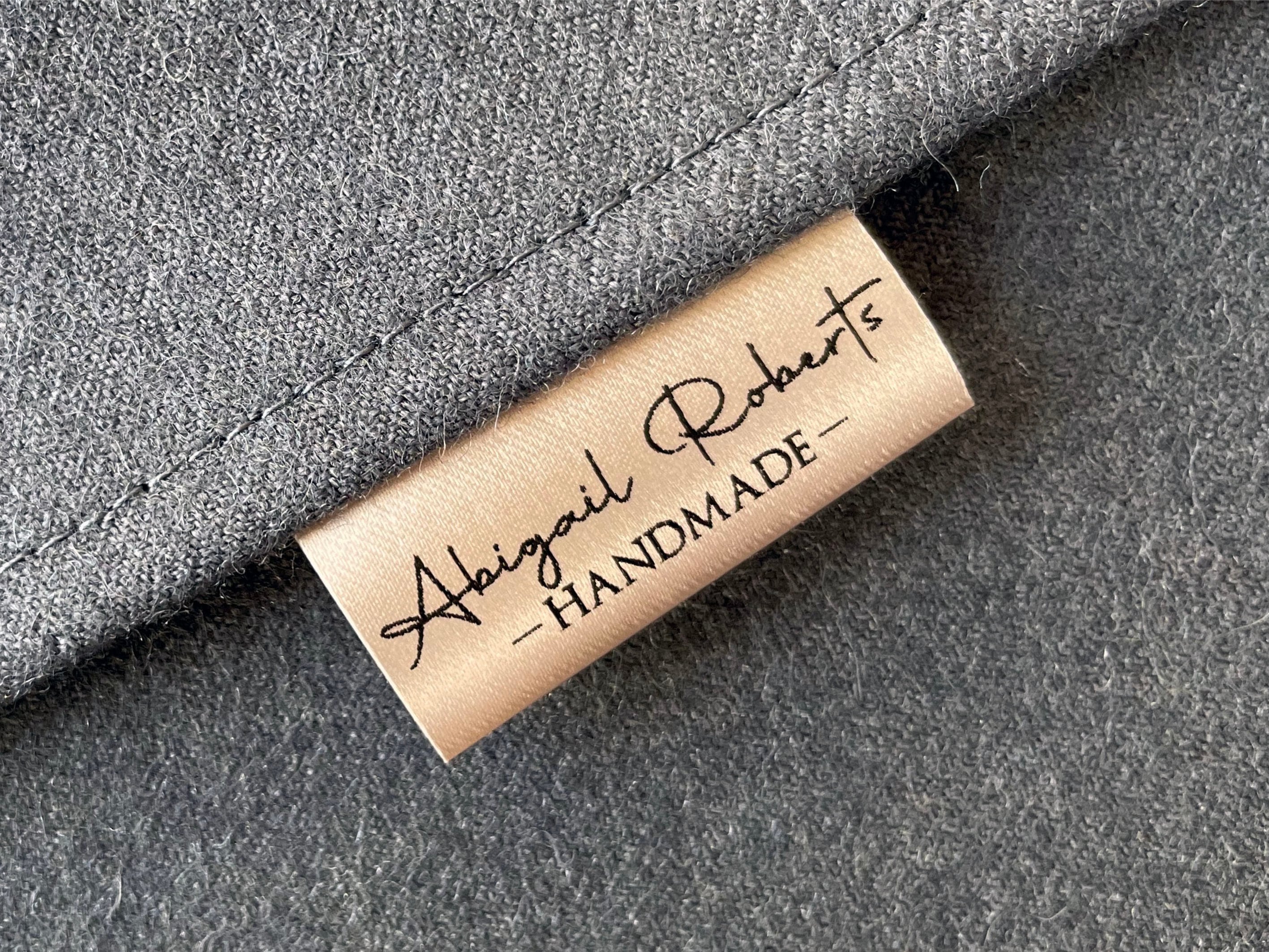 Personalized Labels for Hand Made Items, Cotton Tags for Blankets