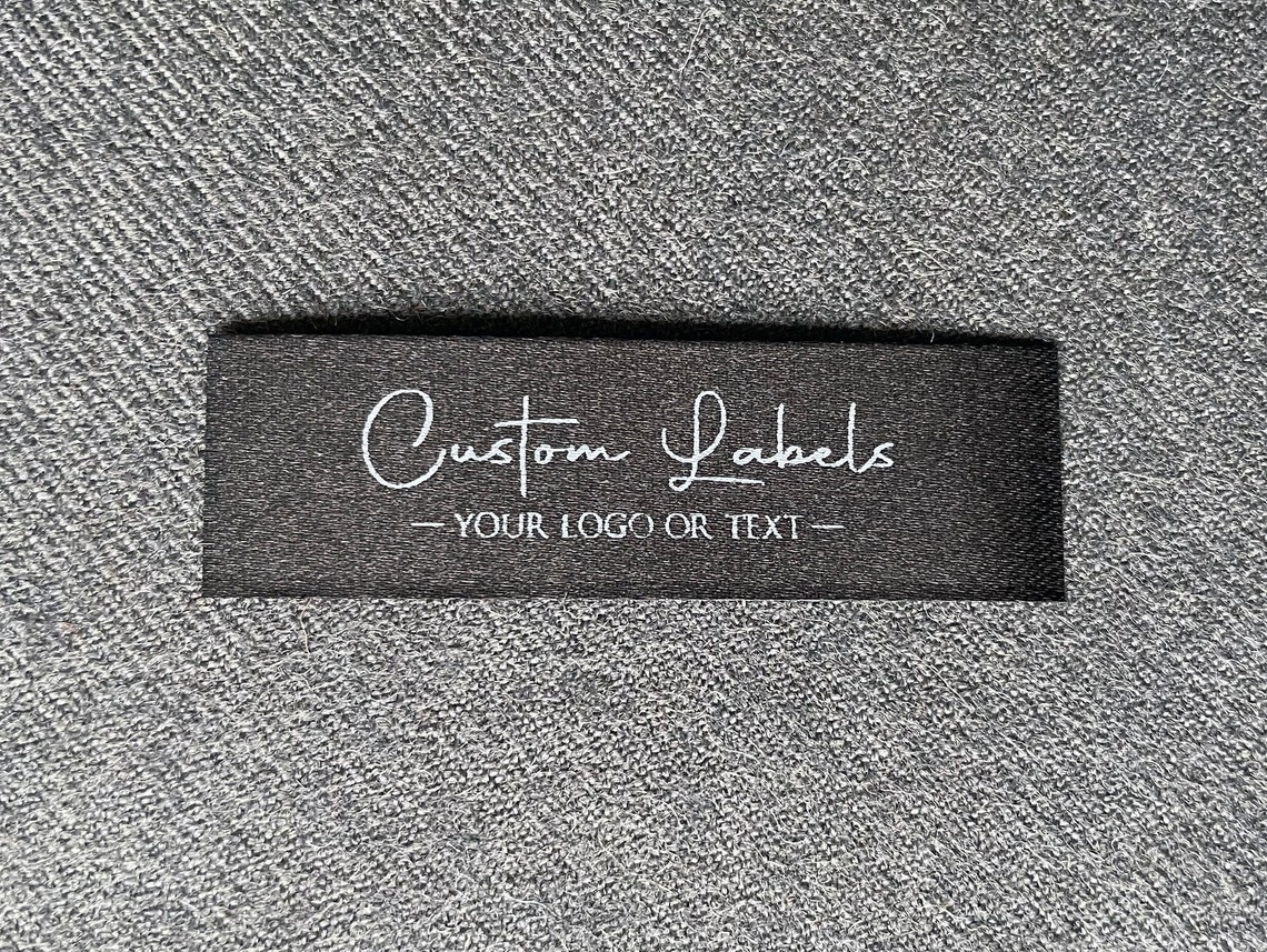 Sew on Clothing Labels Custom Satin Logo Tags Etsy