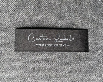 Sew on Clothing Labels, Custom Satin Logo Tags