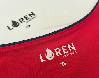 Iron On Labels for Lingerie & Swimwear | DTF Tagless Heat Transfers Care Tags