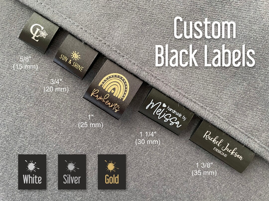 Black Cotton Fabric Labels Near Me, For Garment, Packaging Type