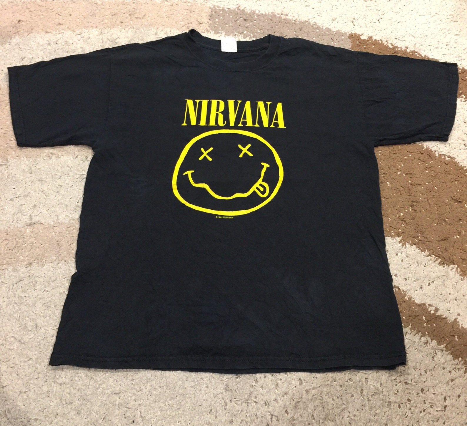 nirvana smiley face shirt