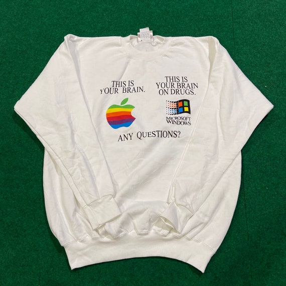 Vintage 90’s Apple X Microsoft Windows T-Shirt