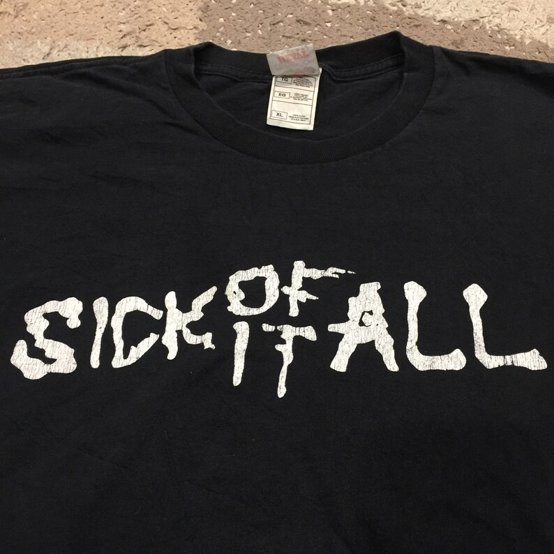 Vintage 90/'s Sick of It All T-Shirt