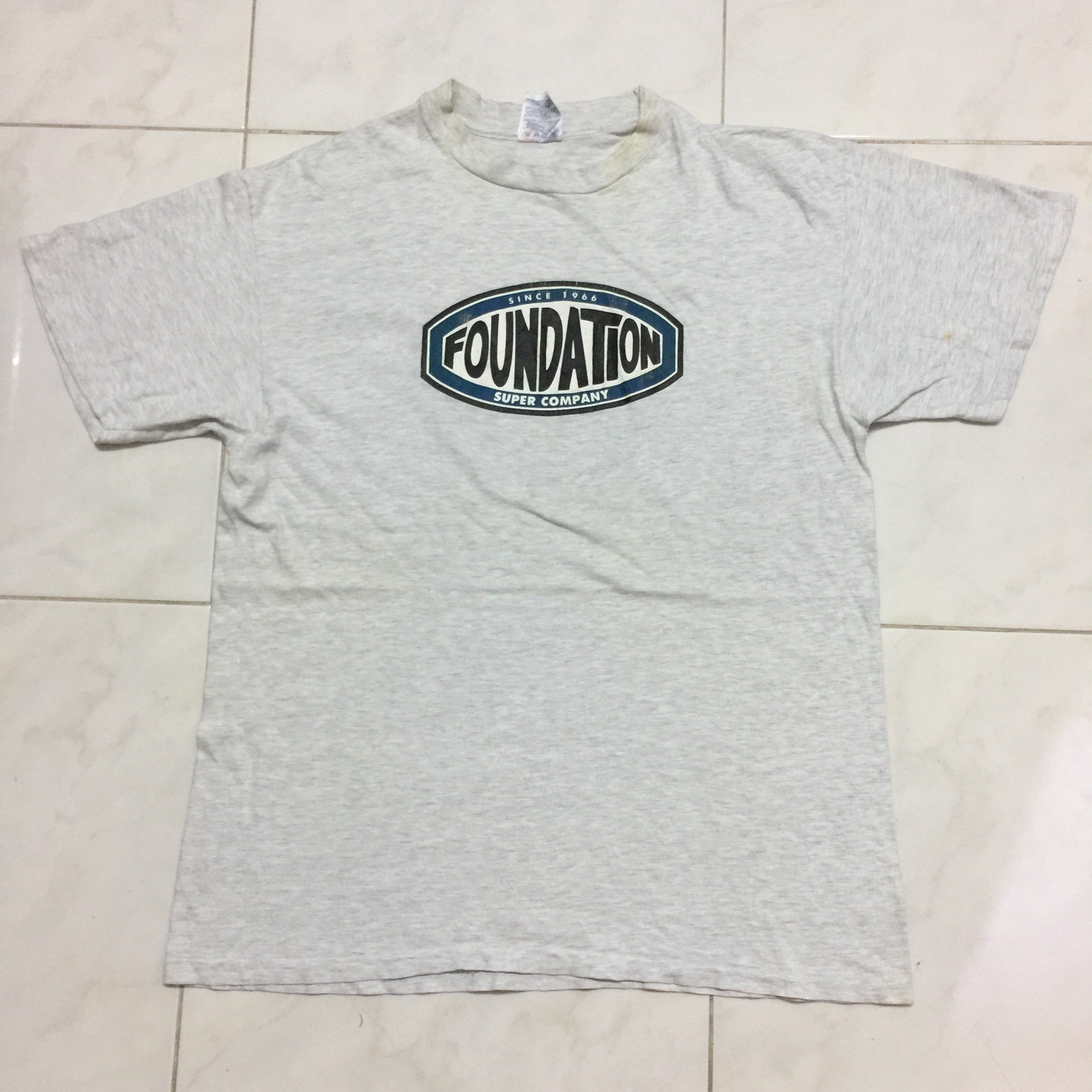 Vintage 90s Foundation Skateboard TShirt Rare Etsy