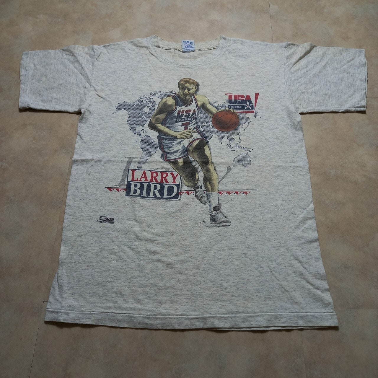 Vintage 1990 Larry Bird USA Basketball TShirt Etsy