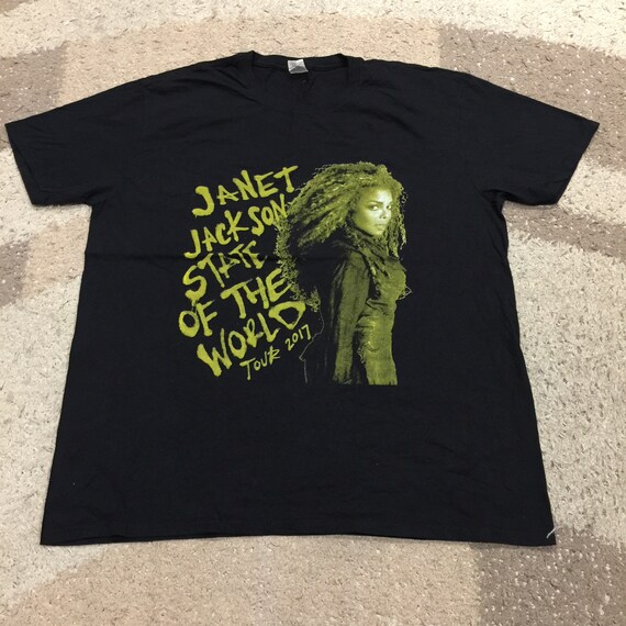 Rare Janet Jackson World Tour 2017 T-Shirt