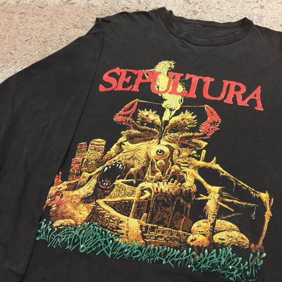 Rare Vintage 90’s Sepultura Long Sleeve T-Shirt