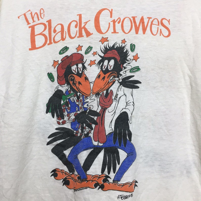 BLACK CROWES T-Shirt Funny Birthday Cotton Tee Vintage Gift For Men Women