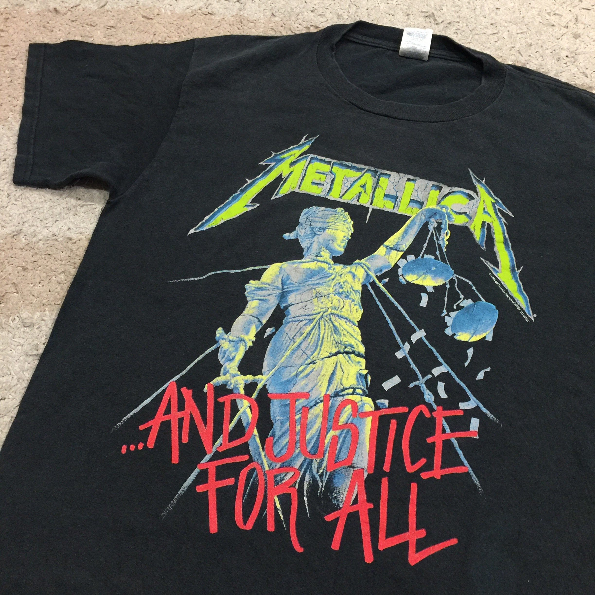Vintage 90s Metallica And Justice for All TShirt Etsy