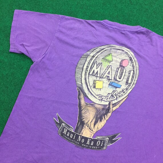 Vintage 1990's Maui and Son Surf Skateboard T-Shir