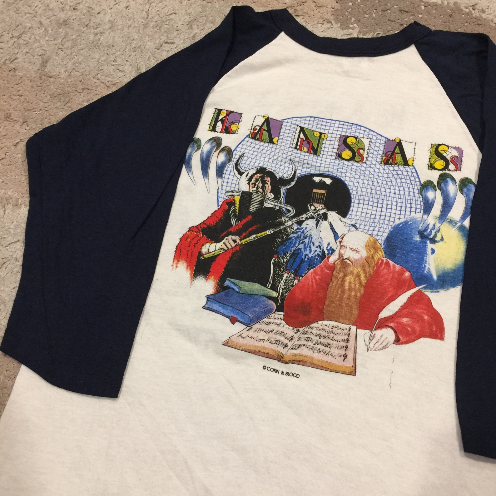 Vintage 90s Kansas band TShirt Etsy
