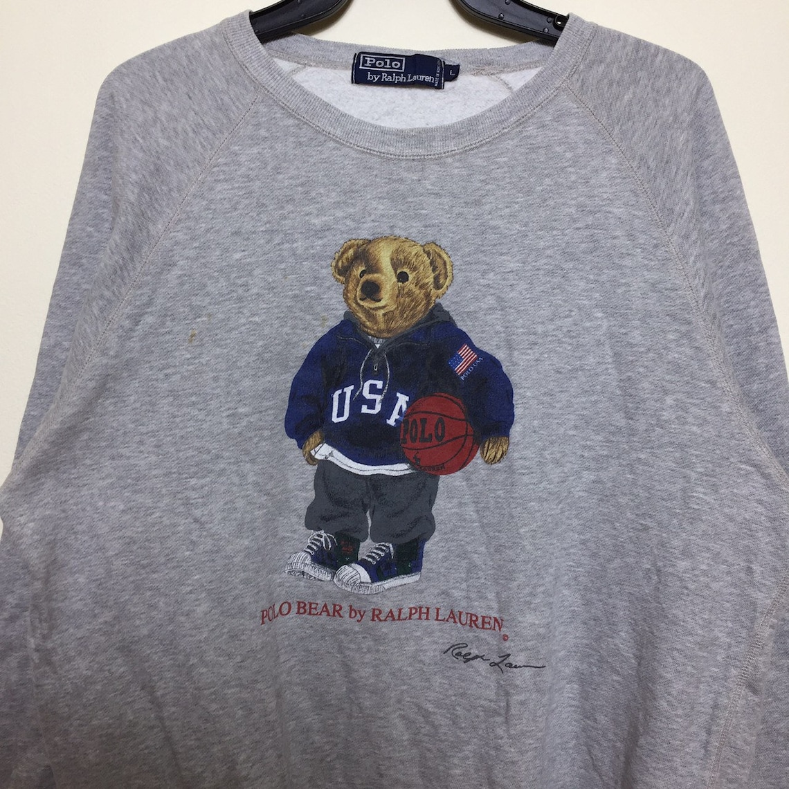 Vintage 1990's Polo Bear By Ralph Lauren Sweater | Etsy