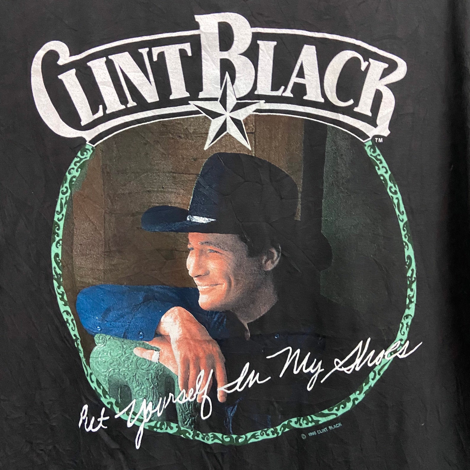 Vintage 1990s Clint Black T-Shirt | Etsy