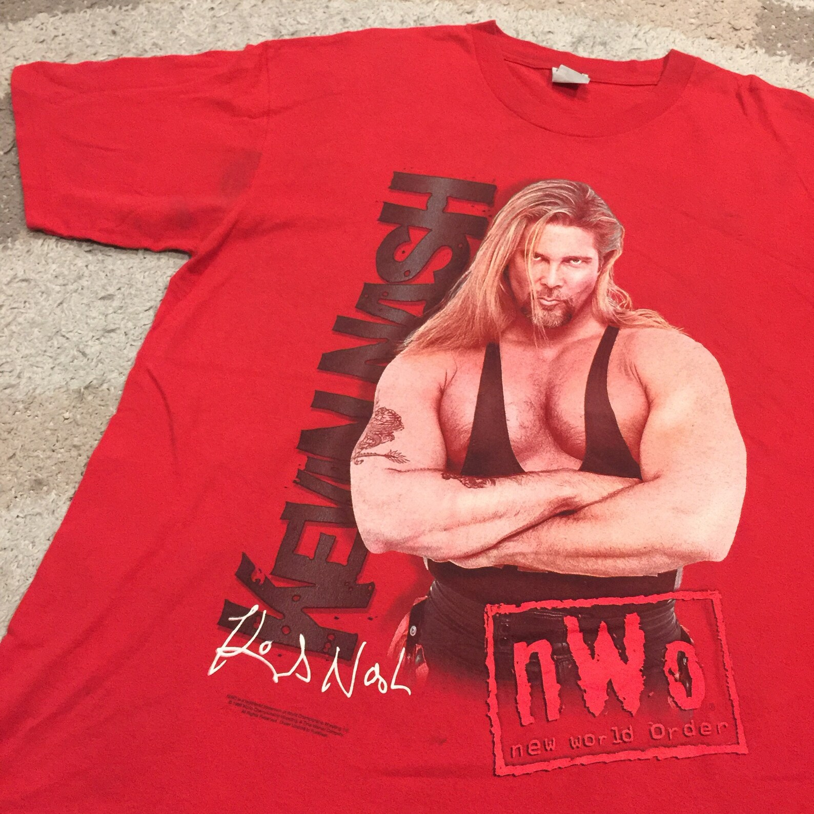 Vintage 90s NWO Kevin Nash T-Shirt | Etsy