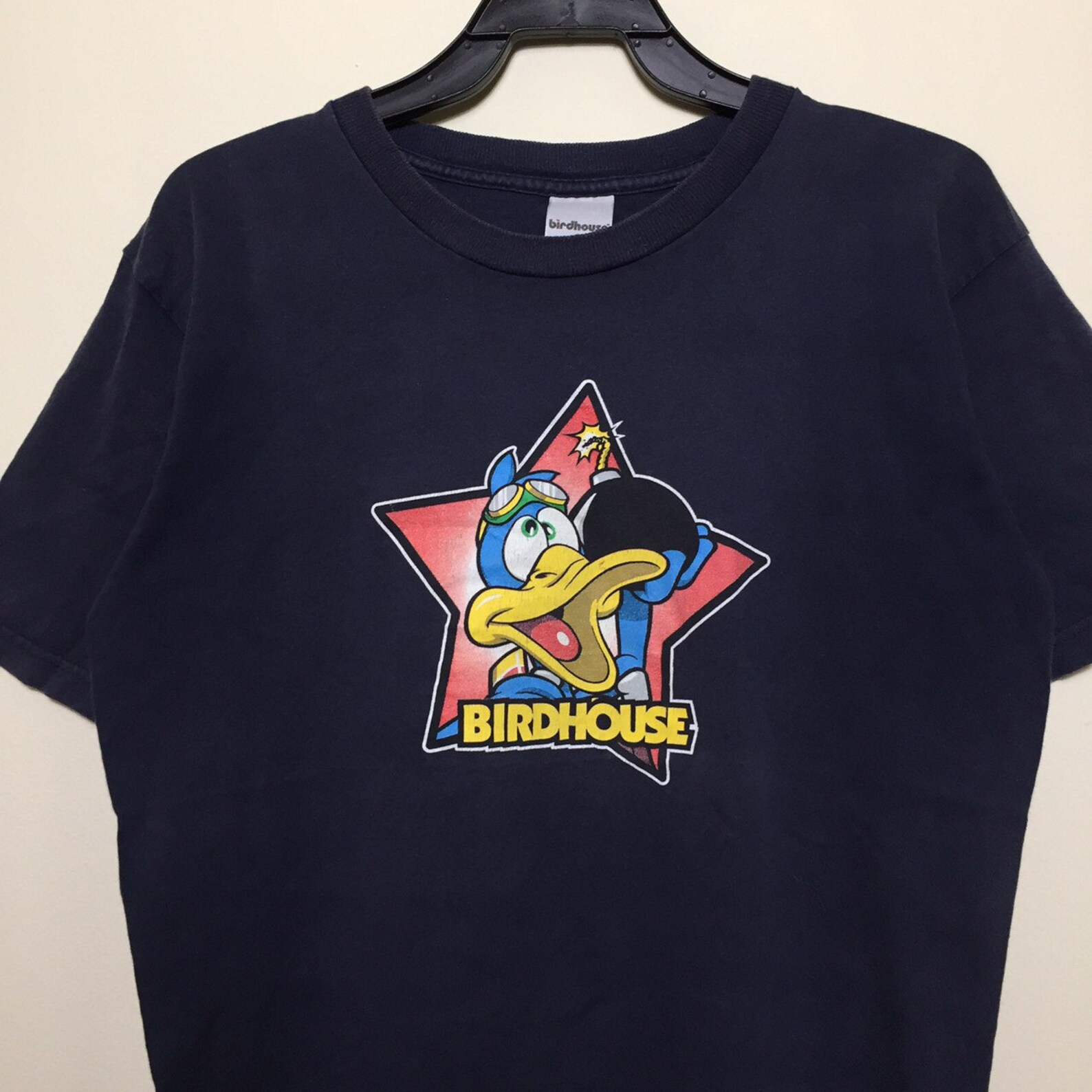 Vintage 1990 Bird House Skateboard Camiseta Etsy