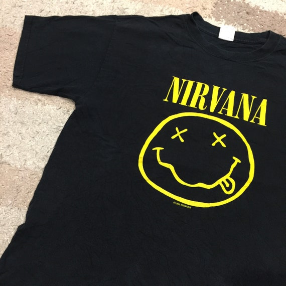 Vintage 2000’s Nirvana Smiley Face T-Shirt