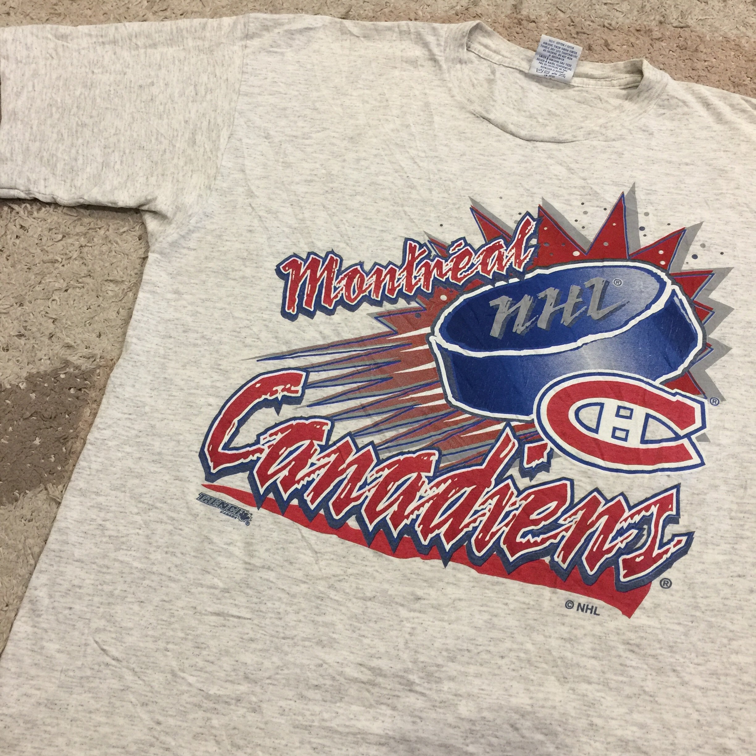 Vintage 90s Montreal Canadiens TShirt Etsy