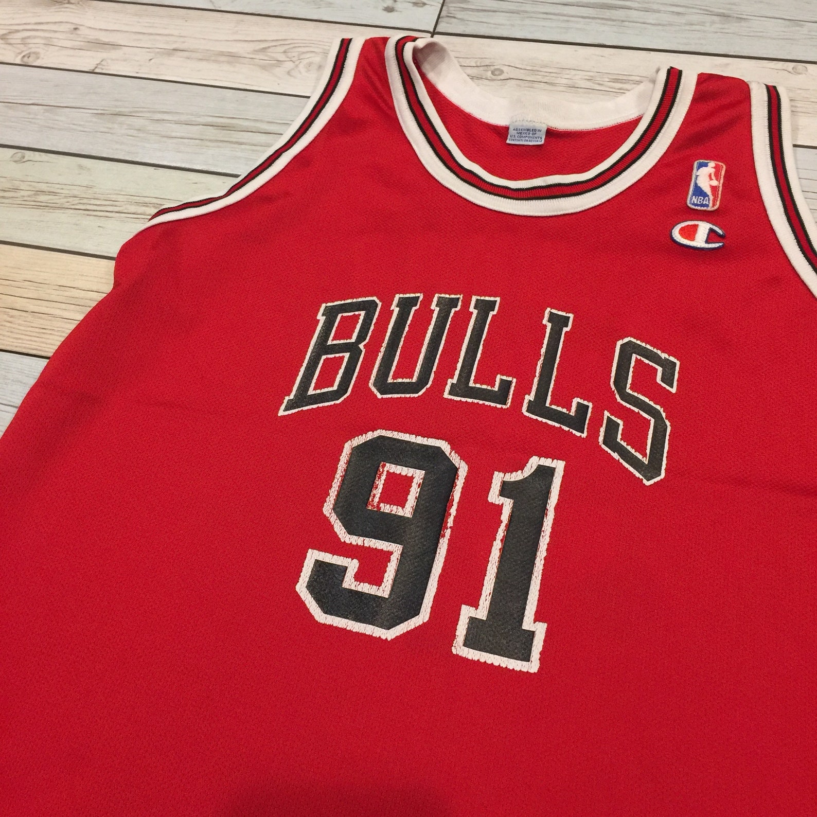 Vintage Jersey NBA Chicago Bulls Rodman/91 Size18-20 | Etsy