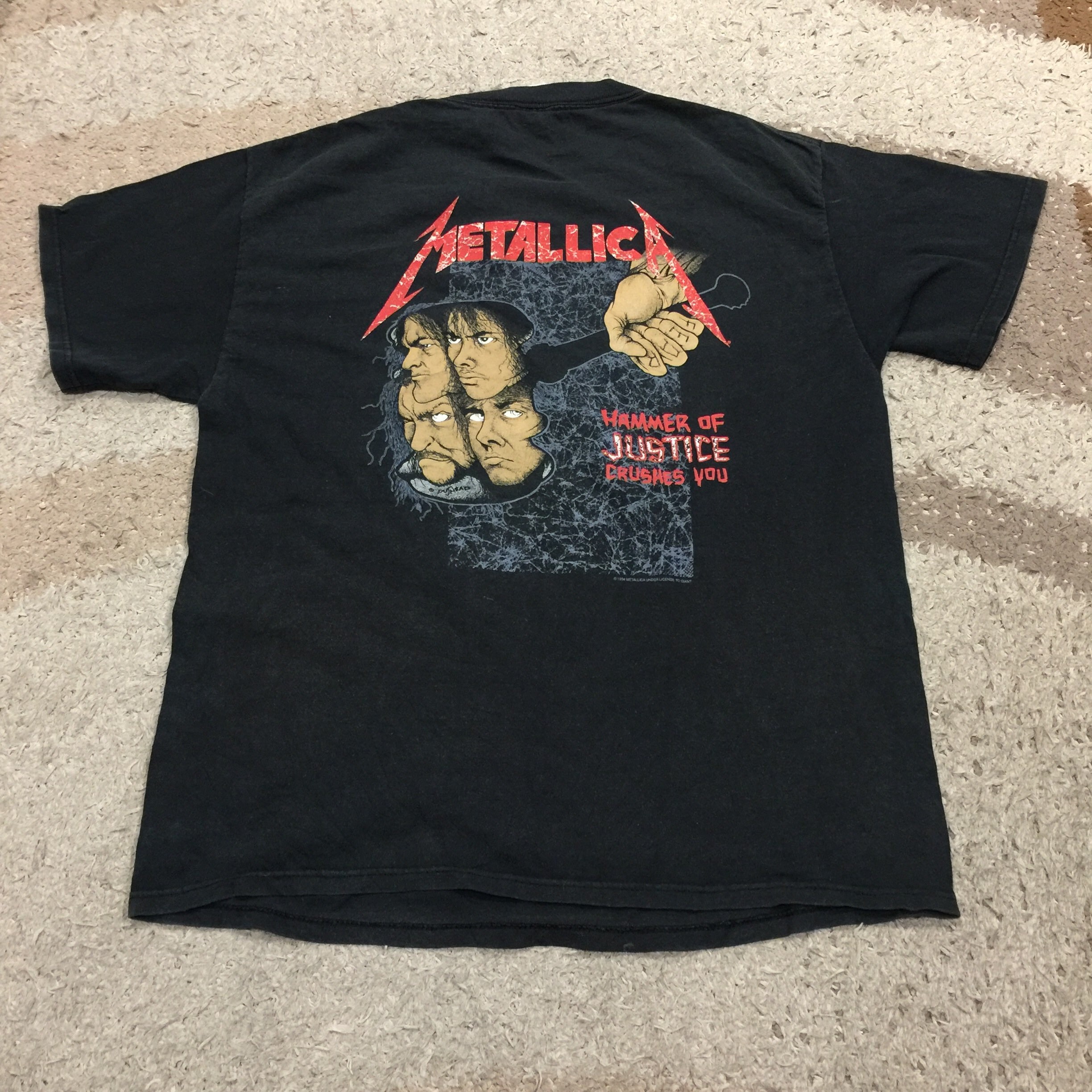 Vintage 90s Metallica And Justice for All T-Shirt | Etsy