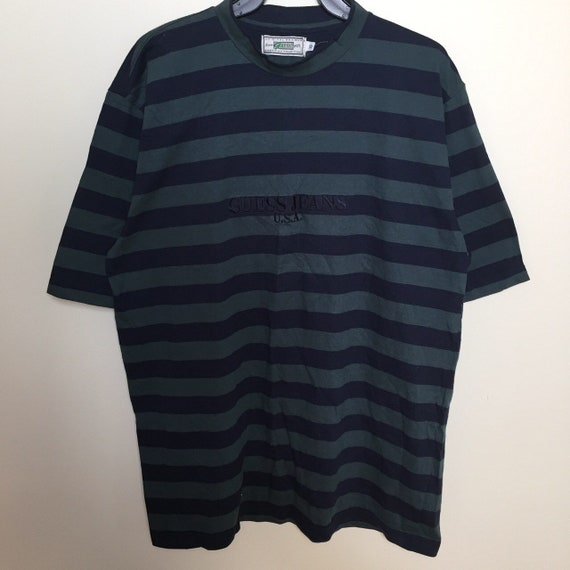 guess striped t shirt vintage