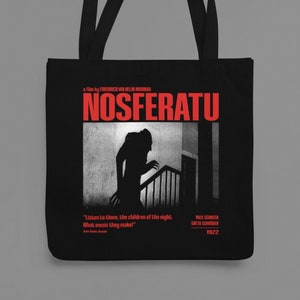 Nosferatu, Dracula, High quality, Movie lover gift, Horror movie, Tote bag gift for friend, Gift for him, Gift for her, vegan handbags