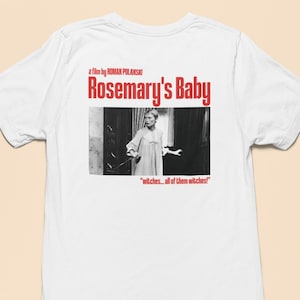 Rosemary&#39;s Baby shirt, aesthetic tshirt, film cult tee, Roman Polanski, movie cult, halloween tshirt, Mia Farrow,