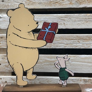 14 inches tall by 12 inches wide vintage  Winnie the Pooh party prop cut out decoration for party prop decoration