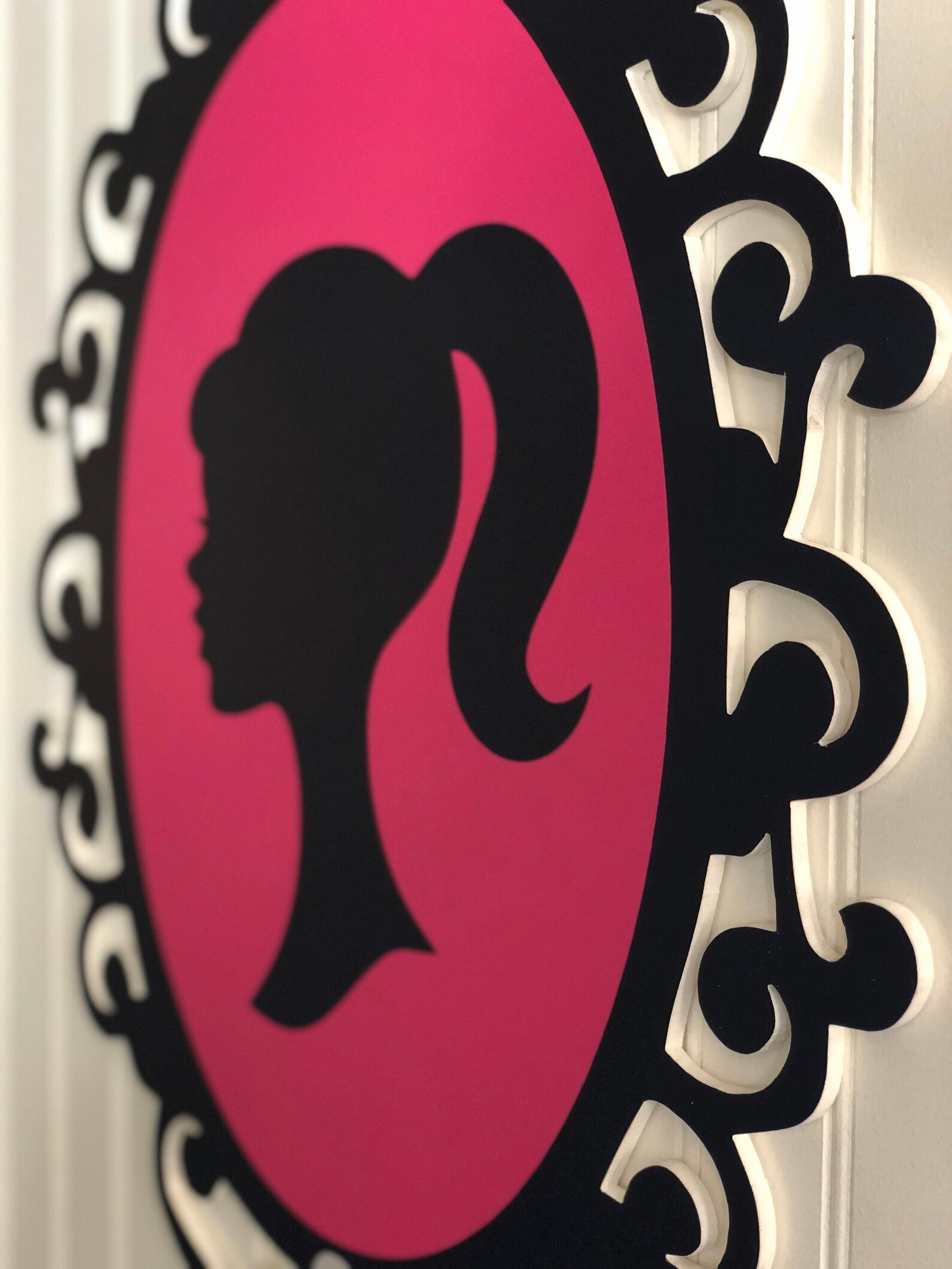 Barbie Silhouette Cut Out Party Back Drop Fran Cutout - Etsy