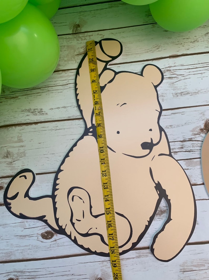 prop Winnie the Pooh backdrop party prop cut out decoration for party backdrop or wall decoration