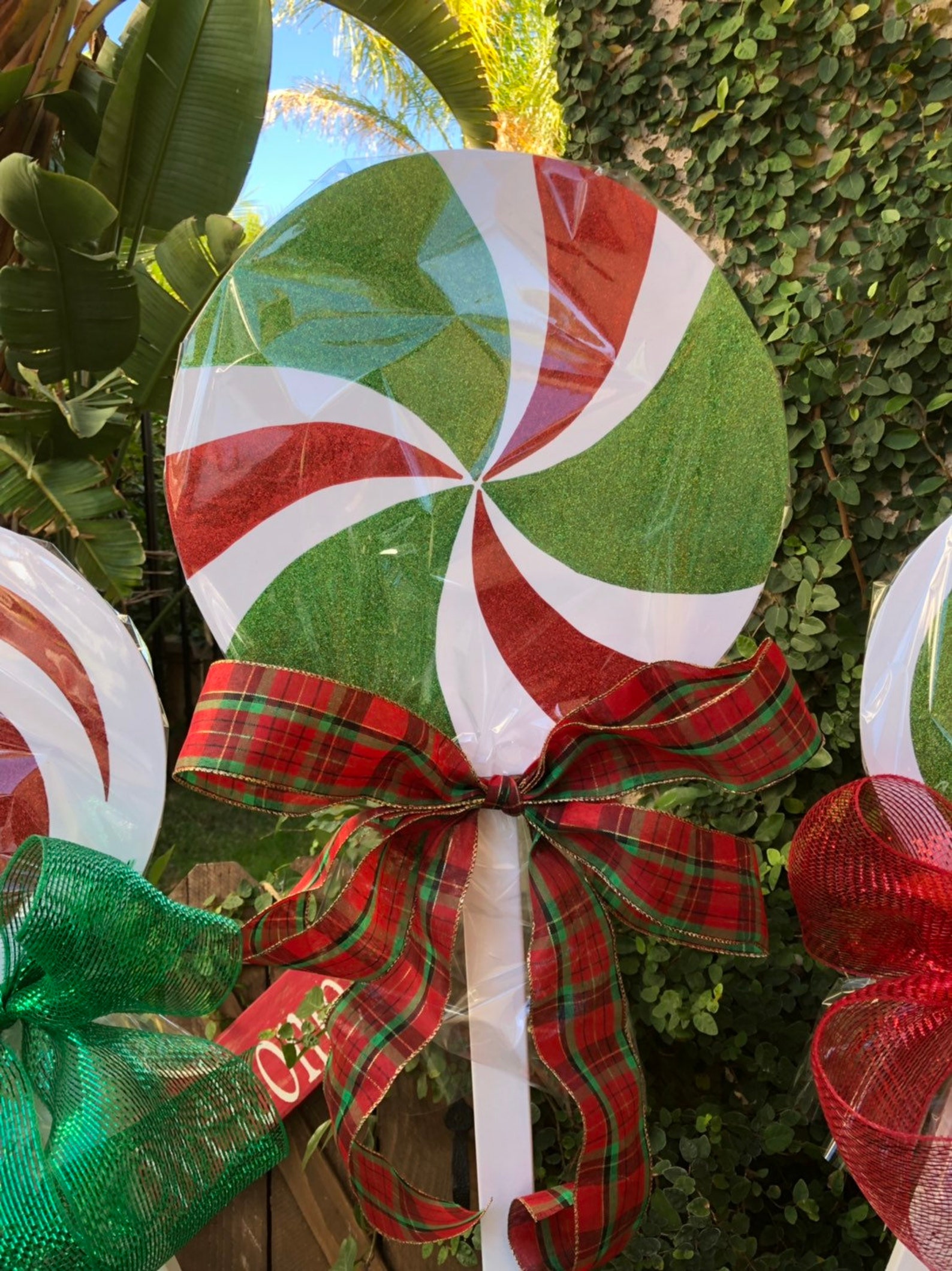 Christmas Lollipops Yard Decorations - Etsy
