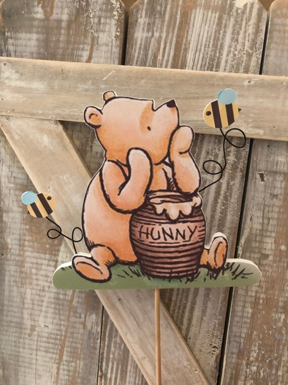 Vintage Pooh Bear Cake Topper Etsy