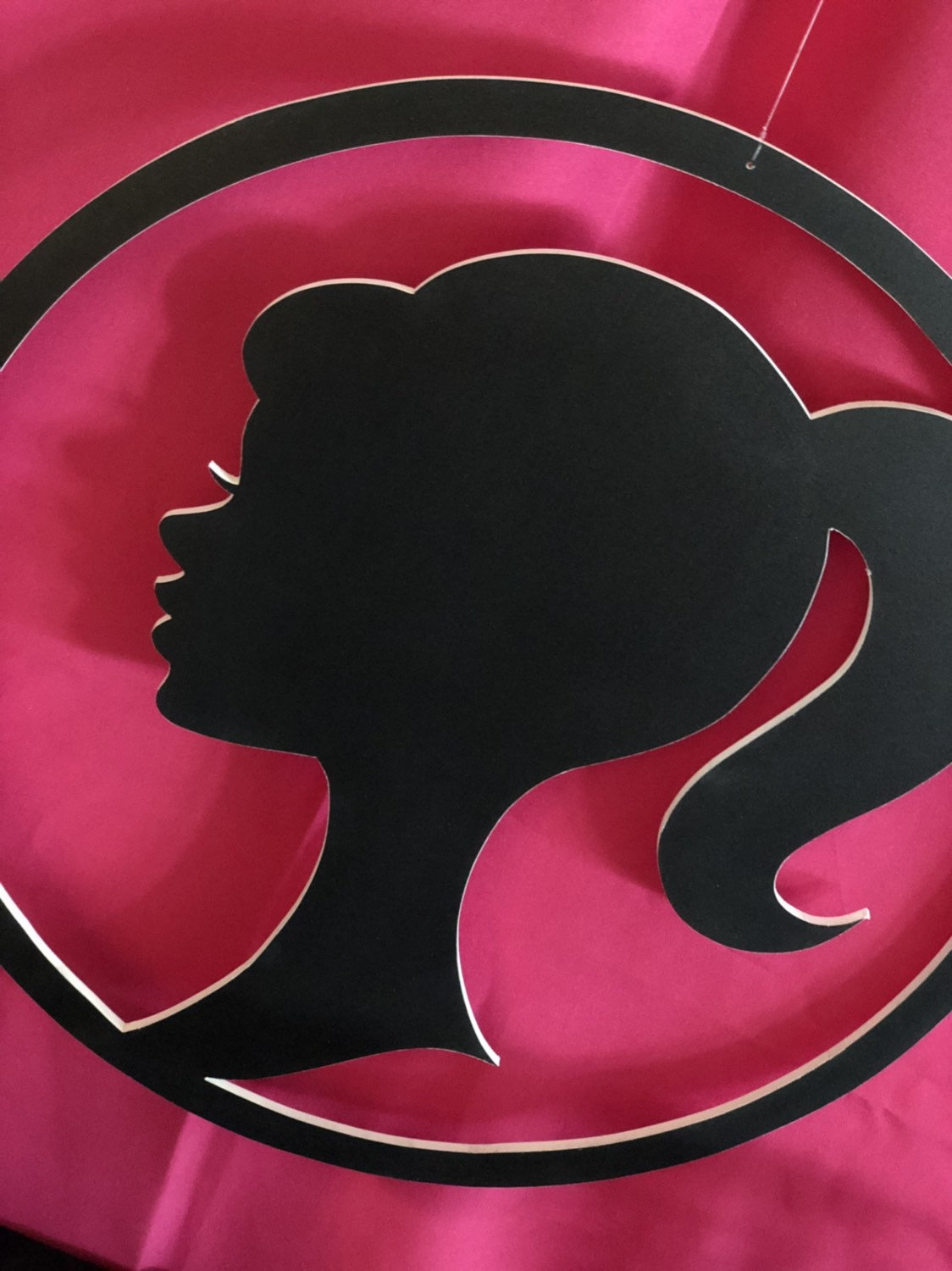 Barbie silhouette cut out party back drop decorations | Etsy