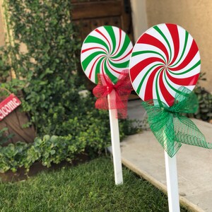 Lollipop christmas yard decorations Clearance