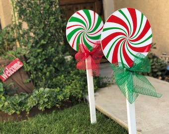 Large Christmas Lollipop Yard decorations